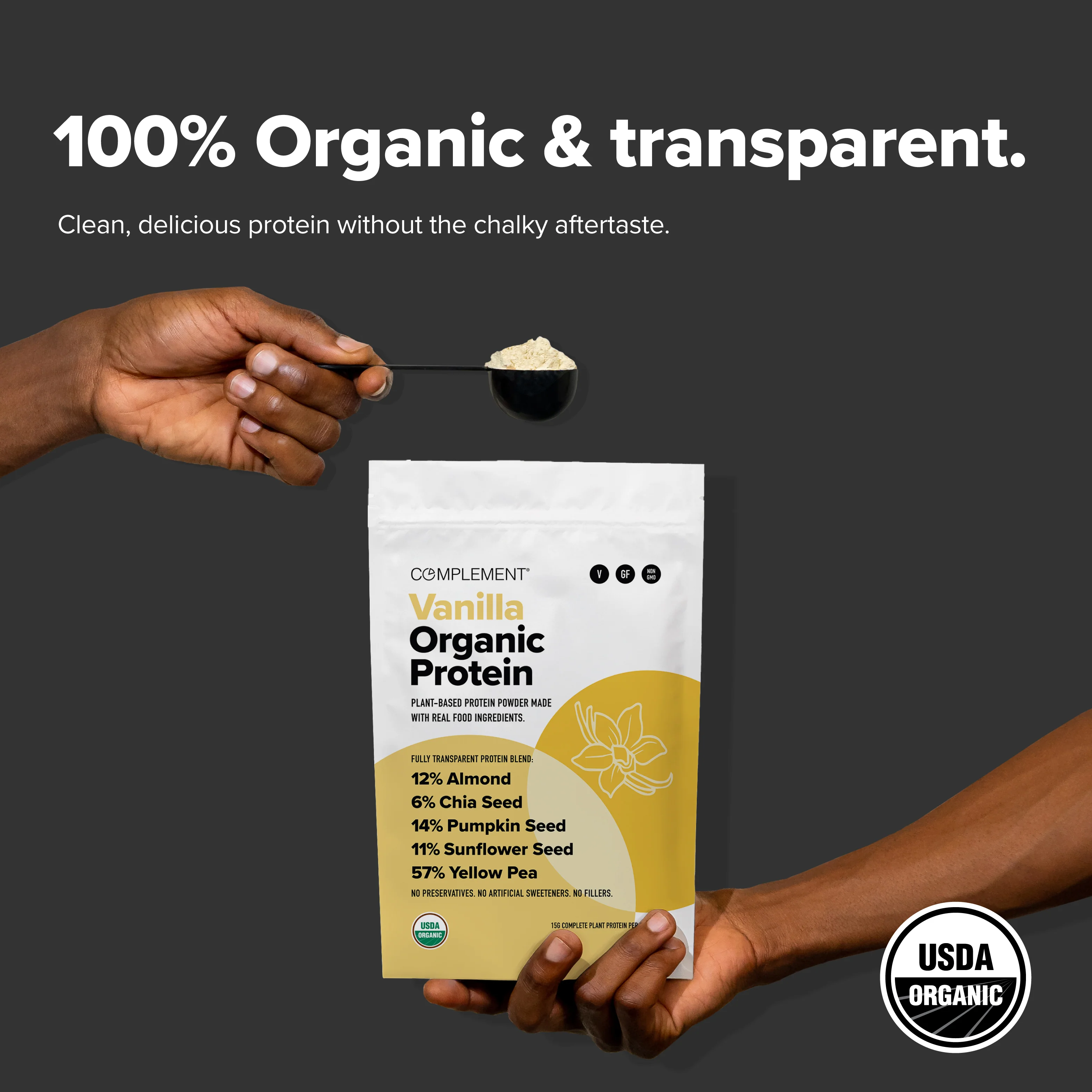 COMPLEMENT® Organic Plant-Based Protein - Vanilla - Image 5